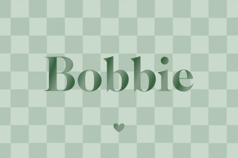 Trendy geboortekaartje groen met ruitjes en hoogglans
