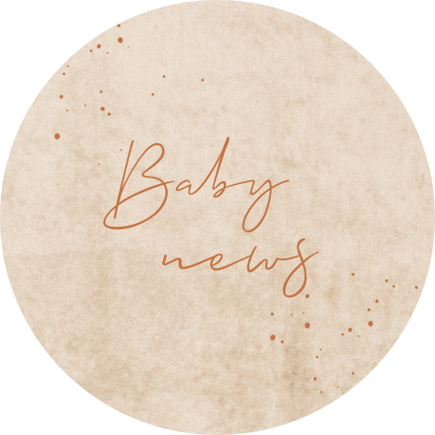 Sluitsticker met bruine velvet look en spetters