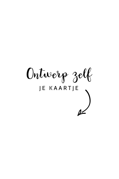 Geboortekaartje zelf maken in boogvorm