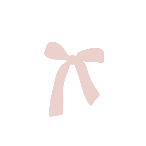 Sluitsticker met roze strikje