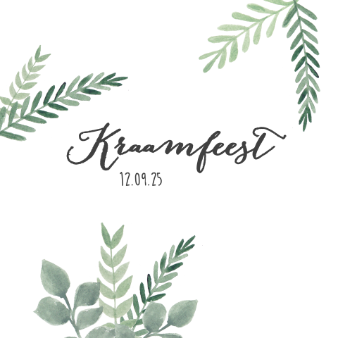 Bohemian kraamfeest uitnodiging