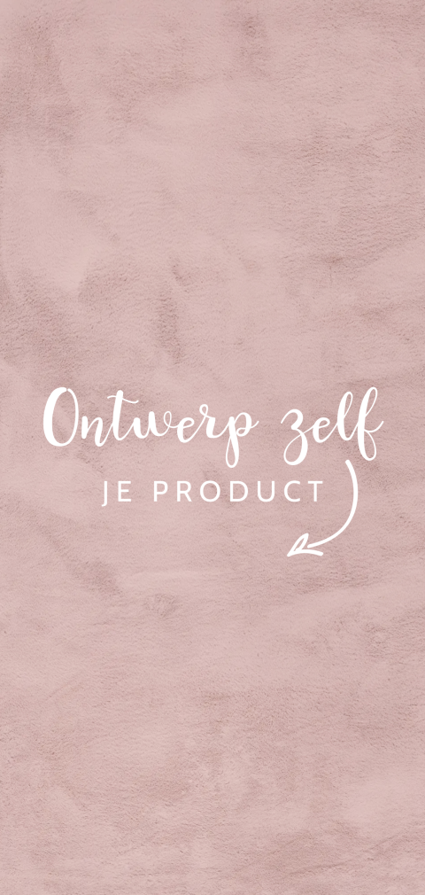 Zelf maken geboortekaartje in trendkleur roze met velvet-look