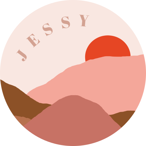 Ronde raamsticker met roze berglangschap