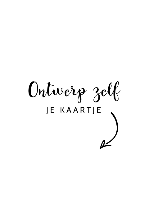 Geboortekaartje met golvende zijkanten zelf maken
