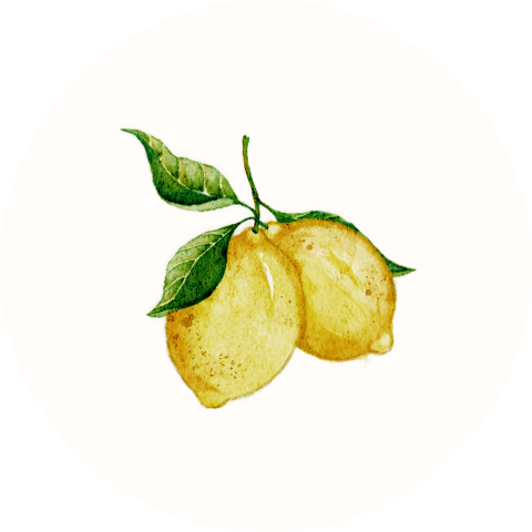 Sluitsticker met citroenen