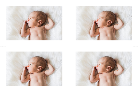 Maak zelf een foto label | horizontaal