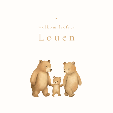 Tuinbord met berengezin