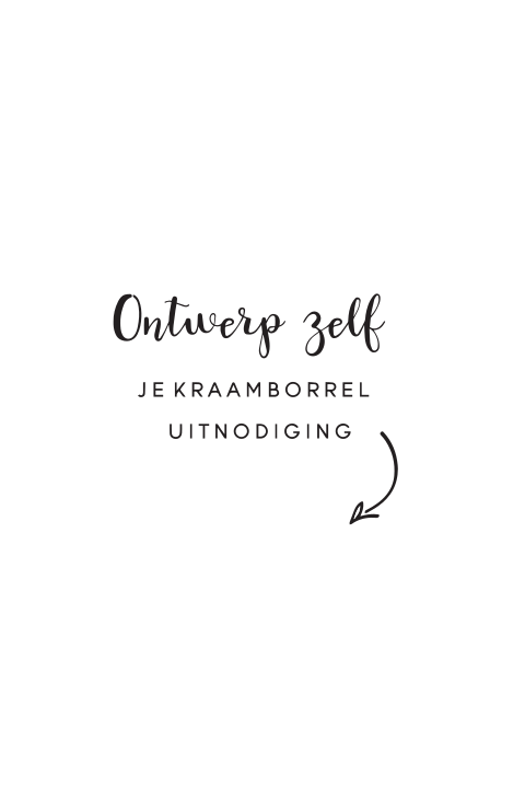 Uitnodiging babyborrel zelf maken