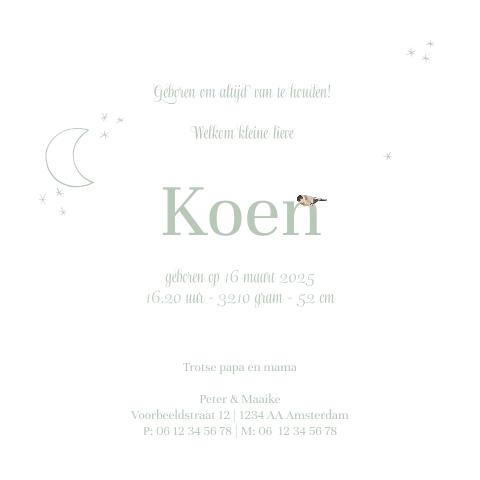 Kaart binnenkant