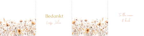 Doopsuikerdoosje wit met romantische bloemen