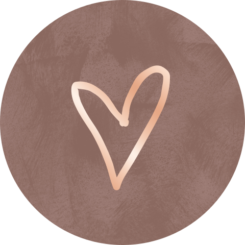 Sluitsticker oudroze velvetlook met hart