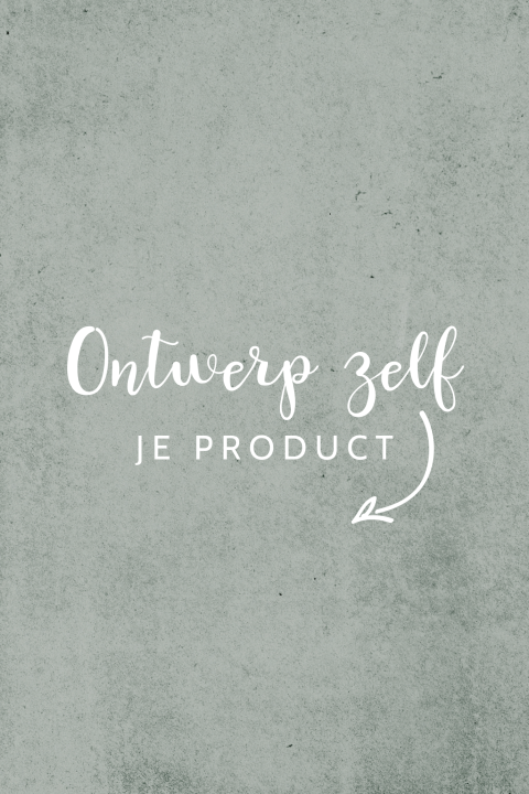 Zelf maken geboortekaartje beton-look en trendkleur mint