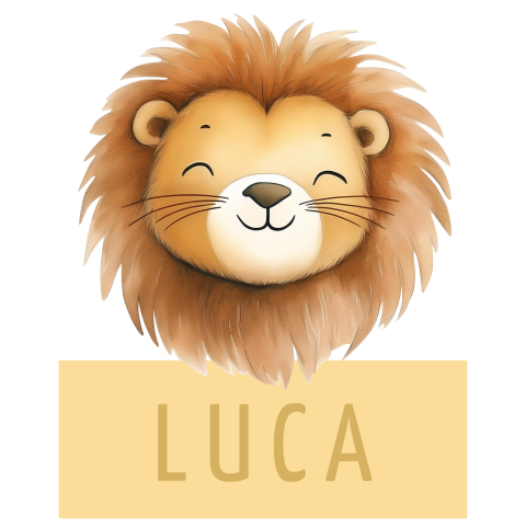 Tuinbord geel met leeuwenhoofd