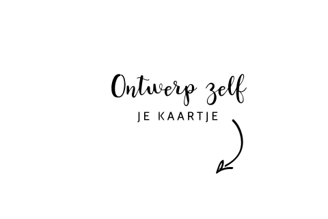 Zelf geboortekaartje maken met halve ronde hoeken