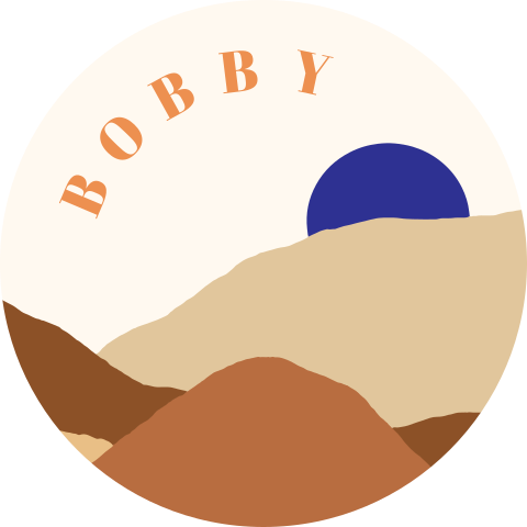 Raamsticker rond kleurrijk met berglandschap