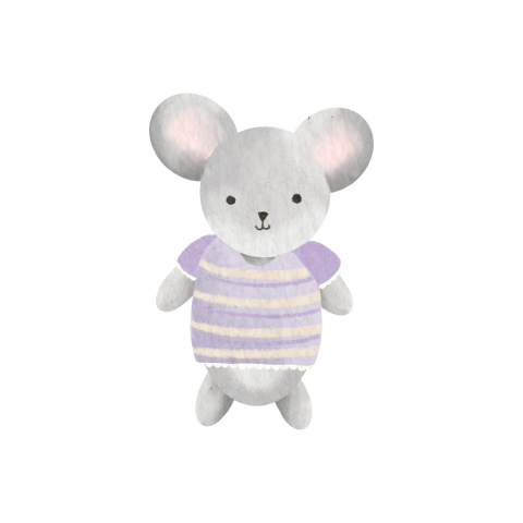 Sluitsticker lief met knuffeltje