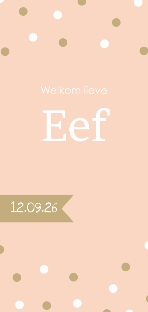 Geboortekaartje van Zo Joann