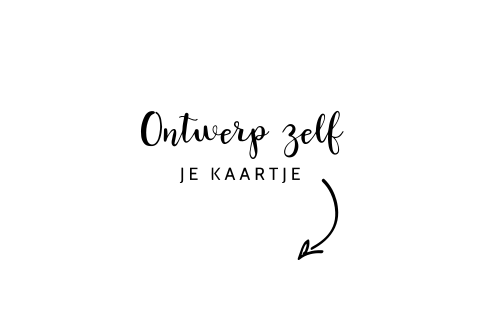 Blanco dubbel liggend geboortekaartje ontwerpen