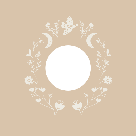 Mooi geboortekaartje met doorkijkje in folk stijl voor een meisje