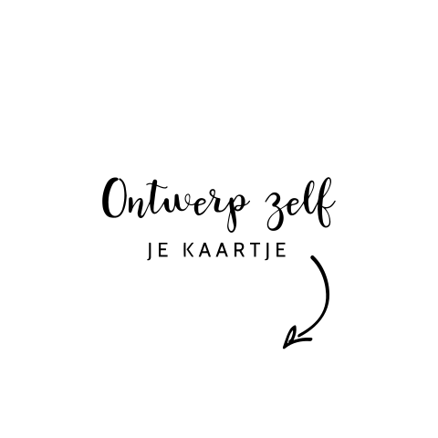 Dubbel vierkant geboortekaartje maken