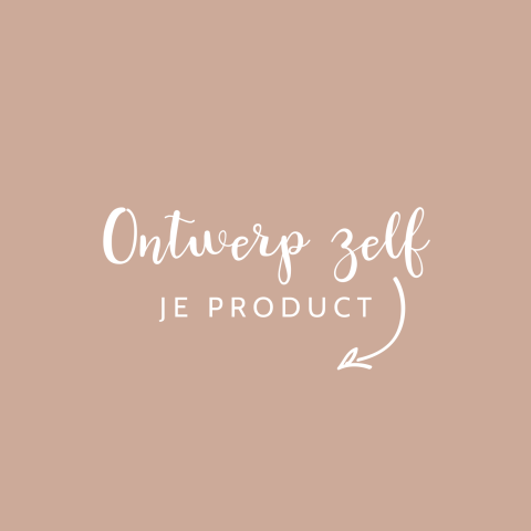 Zelf geboortekaartje maken in trendkleur aardetint