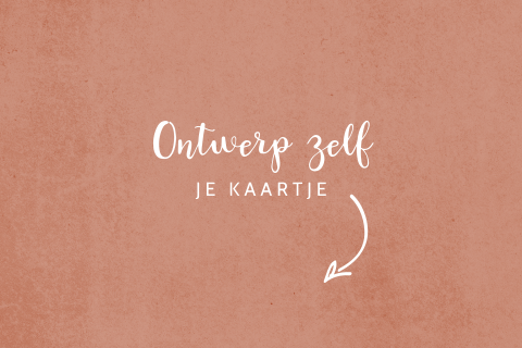 Zelf maken beton-look geboortekaartje in trendkleur zalmroze