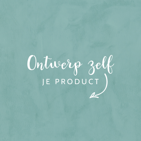 Zelf te maken geboortekaartje met velvet-look in trendkleur turquoise