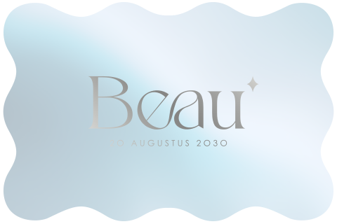 Origineel geboortekaartje met zilverfolie sterretje en space-effect