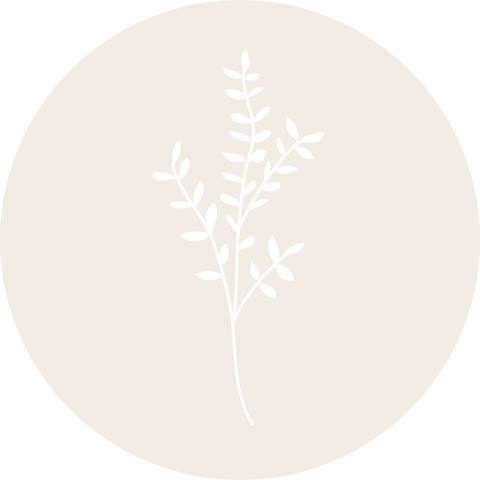 Sluitsticker met illustratie takje