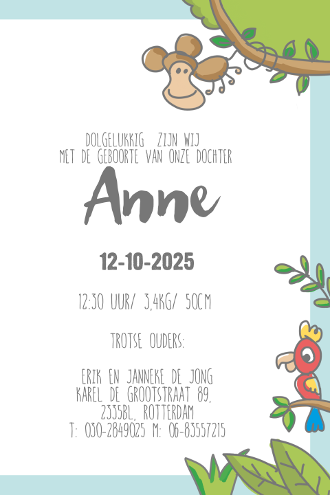 Kaart binnenkant