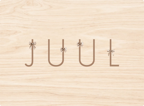 Memorybox met naam en bruine strikjes