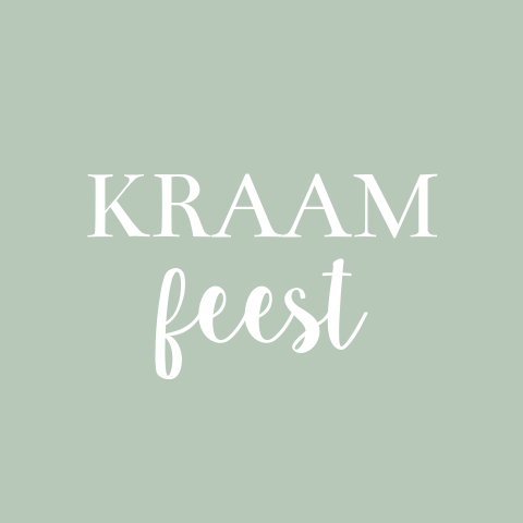 Mintgroen kraamborrel kaartje jongen