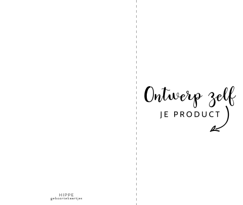 11x17 dubbele kaart met korte voorkant