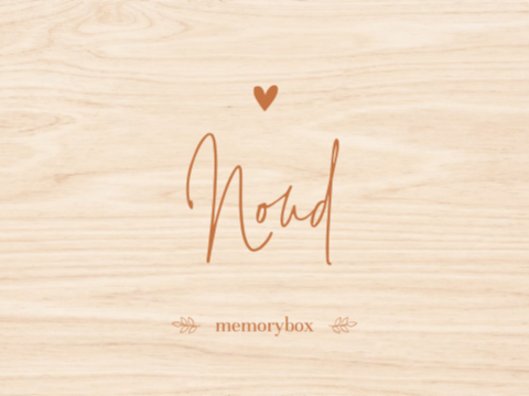 Memorybox baby met naam en hartje