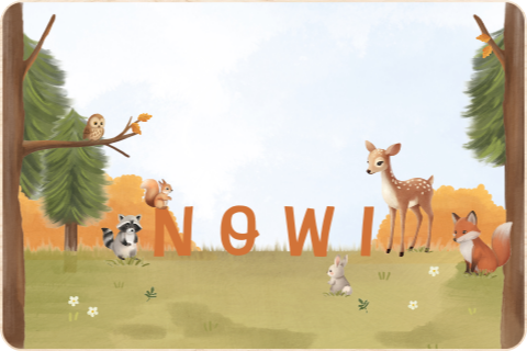 Memorybox baby met dieren in het bos