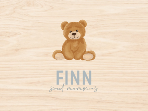 Memorybox met teddybeer