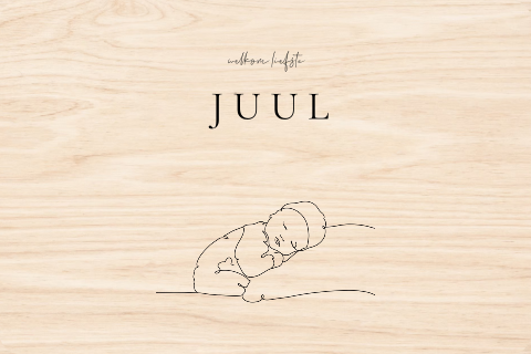 Memorybox met lijntekening baby