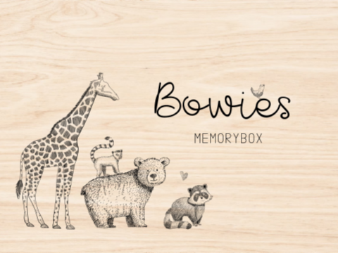 Memorybox met getekende dieren