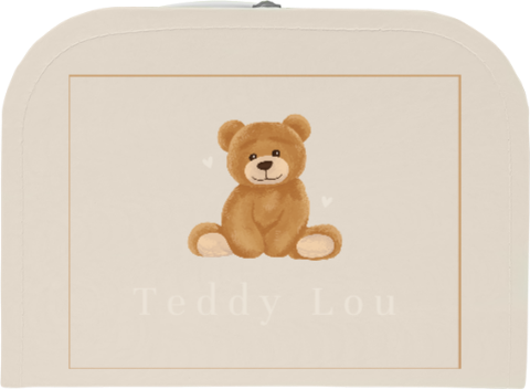 Geboortekoffertje met teddybeer