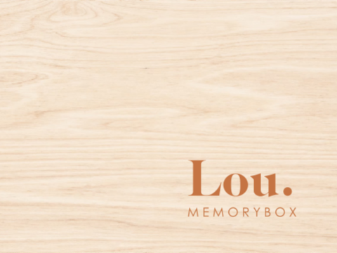 Memorybox baby minimalistisch met naam