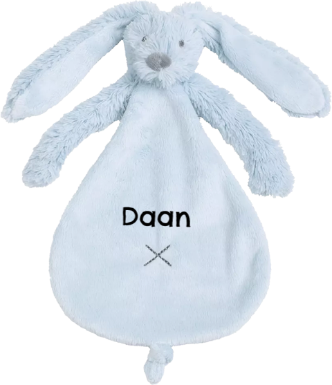 Happy Horse lichtblauw tuttle konijn met naam