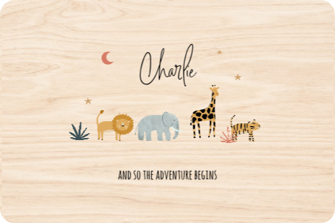 Memorybox met vrolijke jungledieren