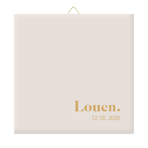 Stijlvol geboortetegeltje met naam