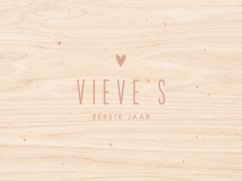 Memorybox met roze hartjes