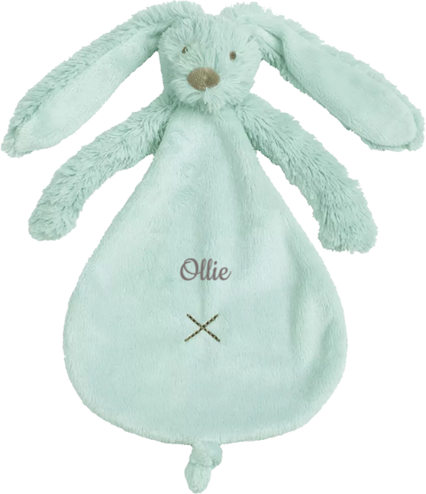 Happy Horse konijn Richie knuffeldoekje lagoon gepersonaliseerd