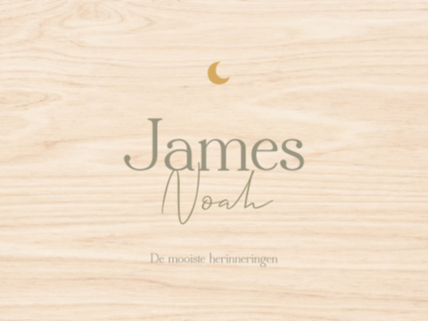 Memorybox baby met naam en maantje