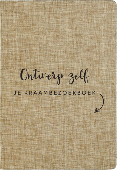 Staand gastenboek linnen kaft