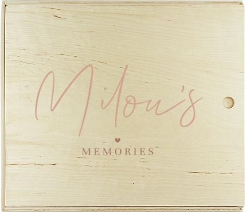 Memorybox met naam