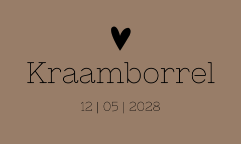 Label Kraamborrel Kraamfeest kaartje Geboorte Noi