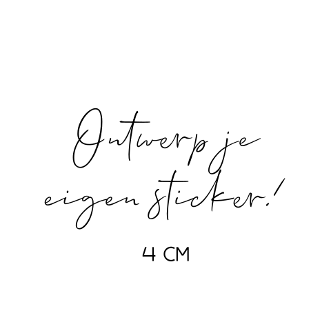 Ontwerp je eigen sticker!